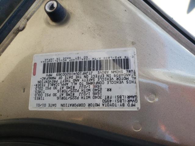 Photo 10 from auction – 2001 LEXUS RX 300 with VIN JTJHF10U410200369