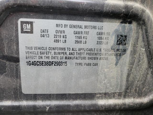 Photo 10 from auction – 2013 BUICK LACROSSE with VIN 1G4GC5E38DF290315
