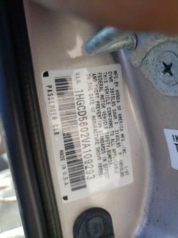 Photo 10 from auction – 1997 HONDA ACCORD se with VIN 1HGCD5602VA109293