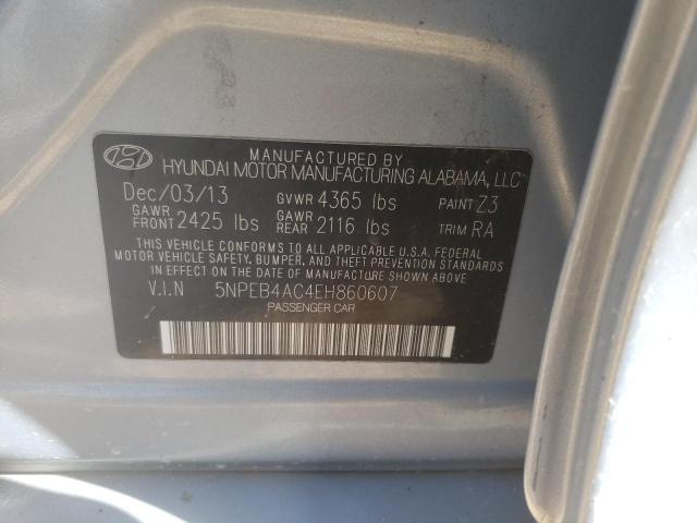Photo 10 from auction – 2014 HYUNDAI SONATA GLS with VIN 5NPEB4AC4EH860607