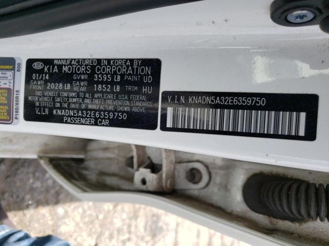 Photo 10 from auction – 2014 KIA RIO EX with VIN KNADN5A32E6359750