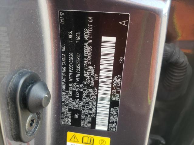 Photo 10 from auction – 2017 LEXUS RX 450H BA with VIN 2T2BGMCAXHC012234