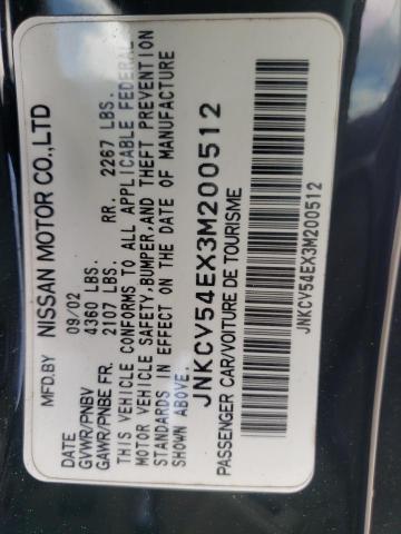 Photo 10 from auction – 2003 INFINITI G35 with VIN JNKCV54EX3M200512