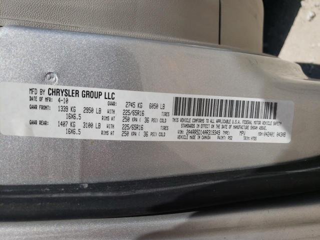 Photo 10 from auction – 2010 CHRYSLER TOWN AND C with VIN 2A4RR5D14AR319349