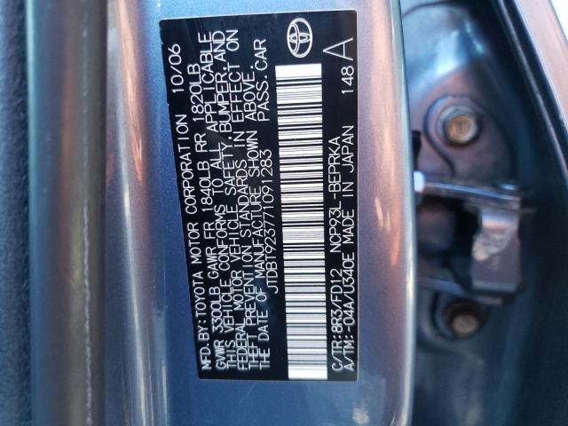 Photo 10 from auction – 2007 TOYOTA YARIS with VIN JTDBT923771091283