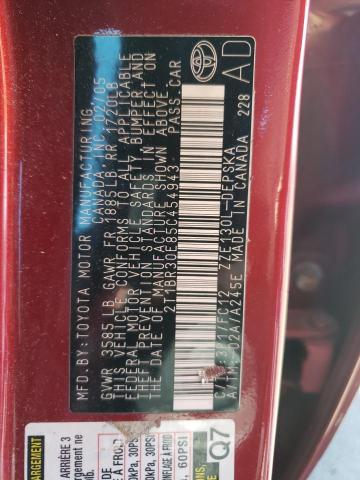 Photo 10 from auction – 2005 TOYOTA COROLLA CE with VIN 2T1BR30E85C454943