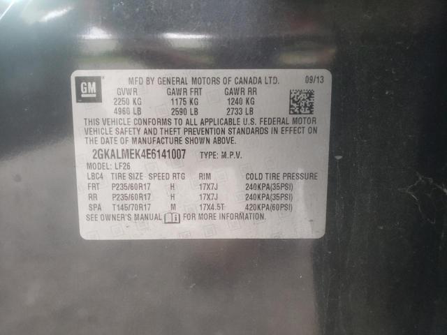 Photo 10 from auction – 2014 GMC TERRAIN SL with VIN 2GKALMEK4E6141007