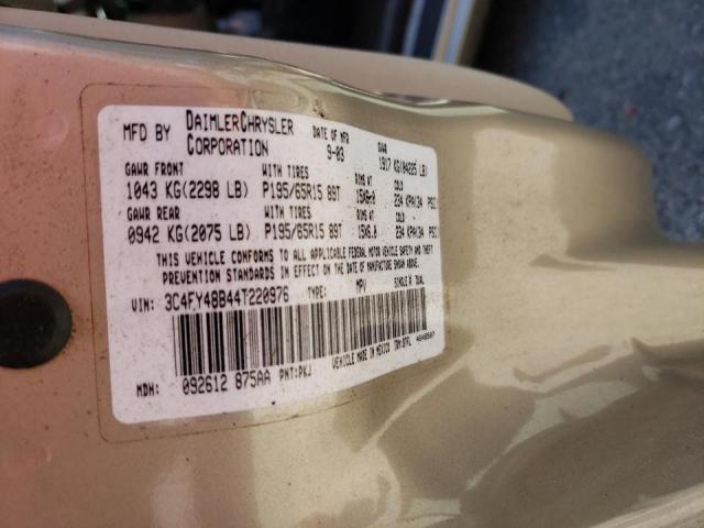 Photo 10 from auction – 2004 CHRYSLER PT CRUISER with VIN 3C4FY48B44T220976