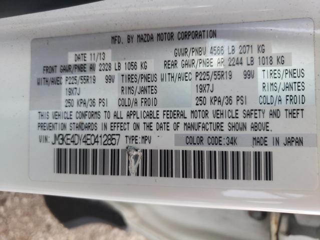 Photo 10 from auction – 2014 MAZDA CX-5 GT with VIN JM3KE4DY4E0412857