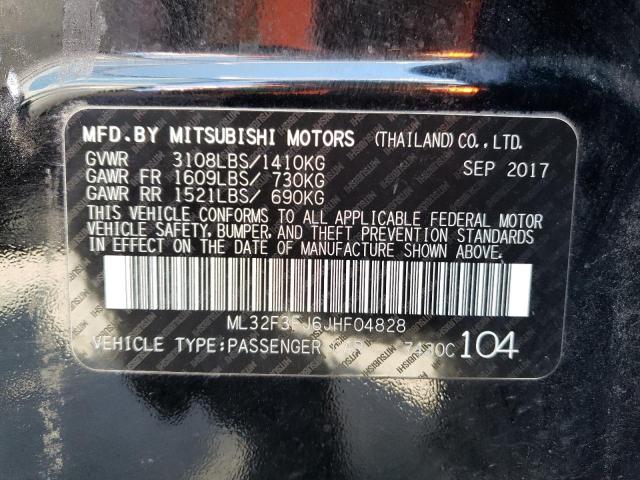 Photo 10 from auction – 2018 MITSUBISHI MIRAGE G4 with VIN ML32F3FJ6JHF04828