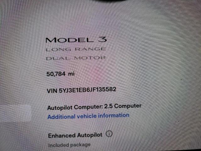 Photo 8 from auction – 2018 TESLA MODEL 3 with VIN 5YJ3E1EB6JF135582