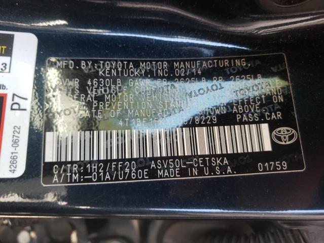 Photo 10 from auction – 2014 TOYOTA CAMRY L with VIN 4T1BF1FKXEU378229