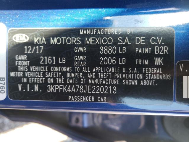 Photo 10 from auction – 2018 KIA FORTE LX with VIN 3KPFK4A78JE220213