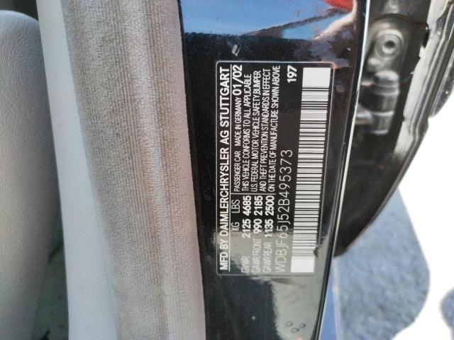 صورة رقم 10 من المزاد - 2002 MERCEDES-BENZ E 320 مع VIN WDBJF65J52B495373