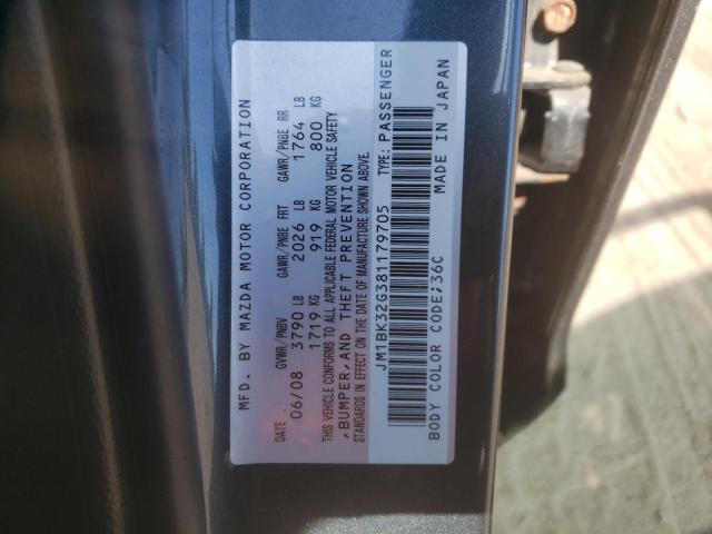 Photo 10 from auction – 2008 MAZDA 3 I with VIN JM1BK32G381179705