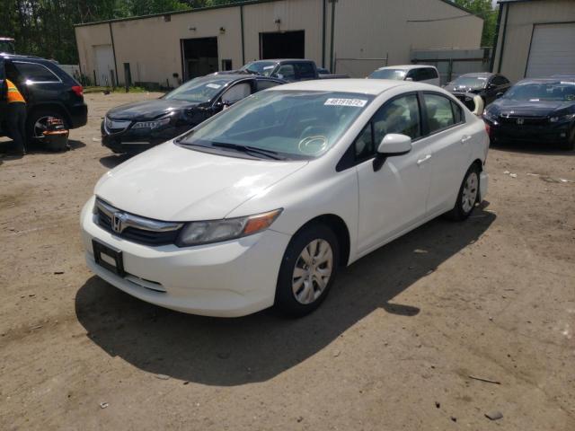 Photo 2 from auction – 2012 HONDA CIVIC LX with VIN 19XFB2F54CE013560