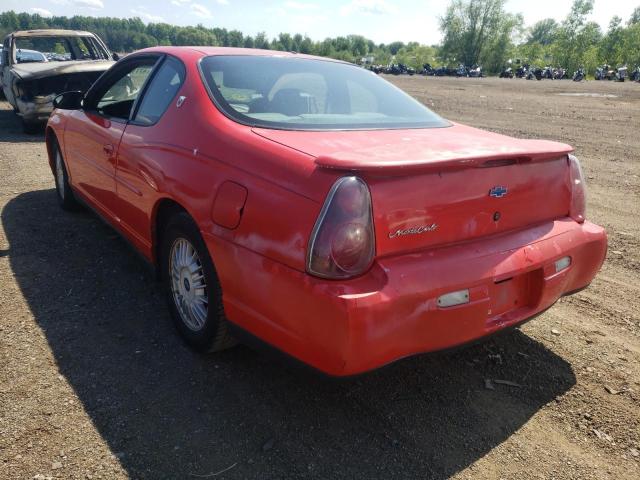 Photo 3 from auction – 2001 CHEVROLET MONTE CARL with VIN 2G1WW12E719306524