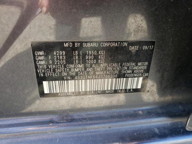 Photo 10 from auction – 2018 SUBARU IMPREZA SP with VIN 4S3GTAK66J1706236