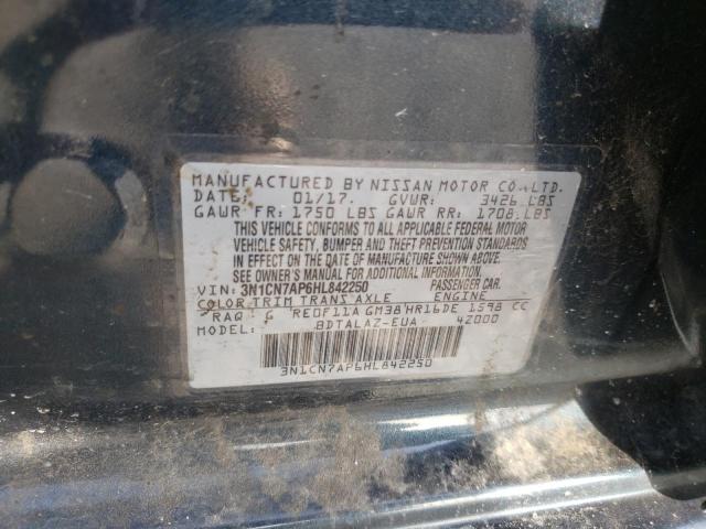 Photo 10 from auction – 2017 NISSAN VERSA S with VIN 3N1CN7AP6HL842250