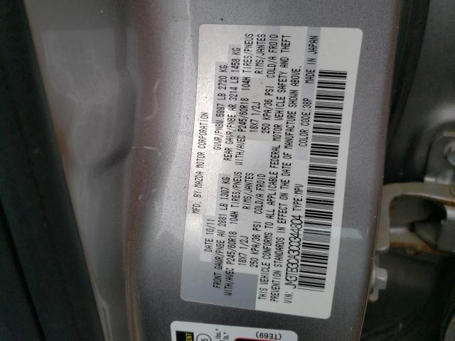 Photo 10 from auction – 2012 MAZDA CX-9 with VIN JM3TB3CA3C0344804