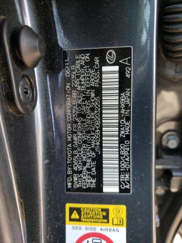 Photo 10 from auction – 2011 LEXUS CT 200 with VIN JTHKD5BH0B2032255
