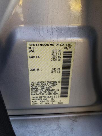 Photo 10 from auction – 2015 NISSAN ALTIMA 2.5 with VIN 1N4AL3AP7FC426323