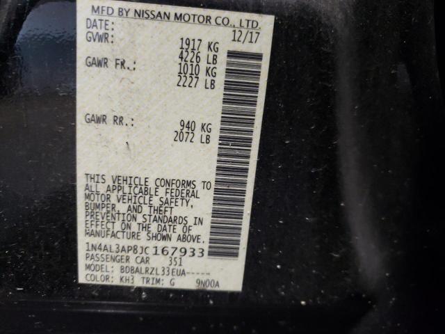 Photo 10 from auction – 2018 NISSAN ALTIMA 2.5 with VIN 1N4AL3AP8JC167933