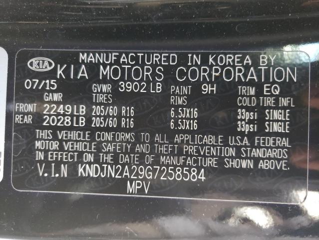 Photo 10 from auction – 2016 KIA SOUL with VIN KNDJN2A29G7258584