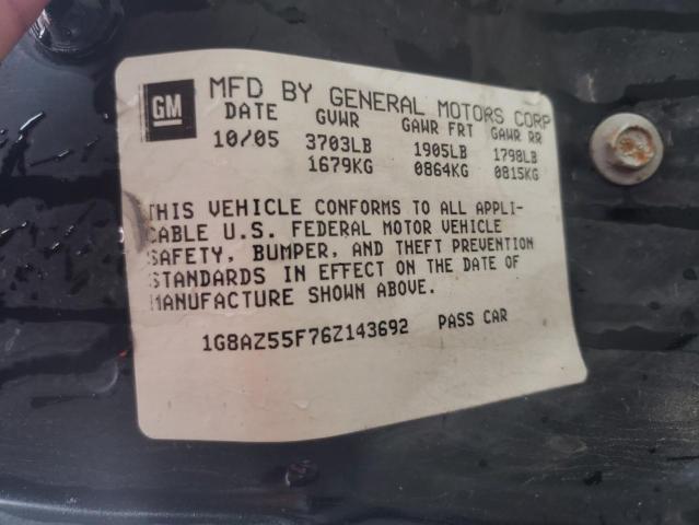 Photo 10 from auction – 2006 SATURN ION LEVEL with VIN 1G8AZ55F76Z143692