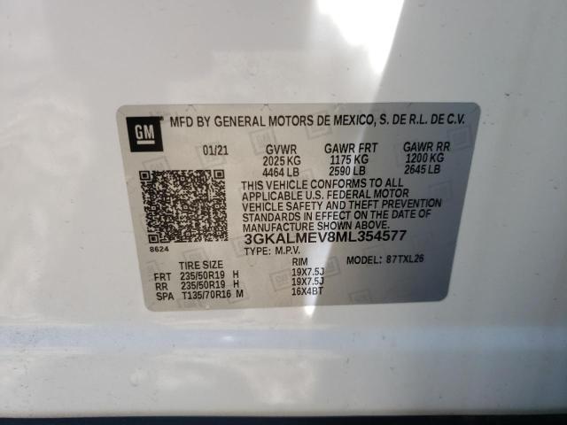 Photo 10 from auction – 2021 GMC TERRAIN SL with VIN 3GKALMEV8ML354577