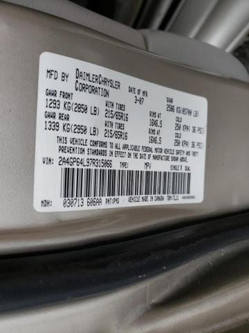 Photo 10 from auction – 2007 CHRYSLER TOWN & COU with VIN 2A4GP64L97R315066