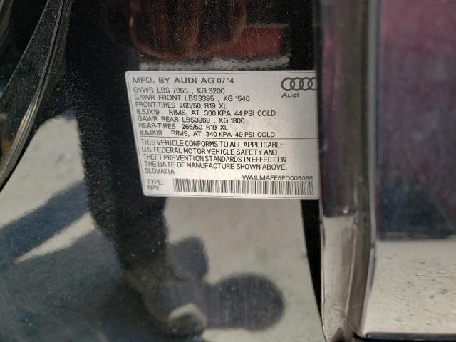 Photo 10 from auction – 2015 AUDI Q7 TDI PRE with VIN WA1LMAFE5FD005085