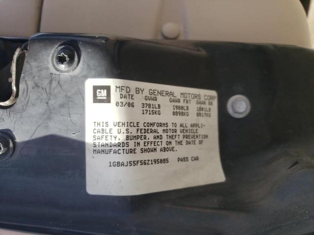 Photo 10 from auction – 2006 SATURN ION LEVEL with VIN 1G8AJ55F56Z195085
