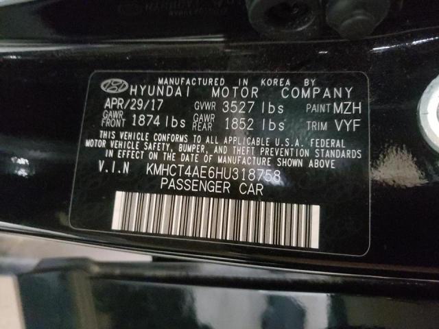 Photo 10 from auction – 2017 HYUNDAI ACCENT SE with VIN KMHCT4AE6HU318758