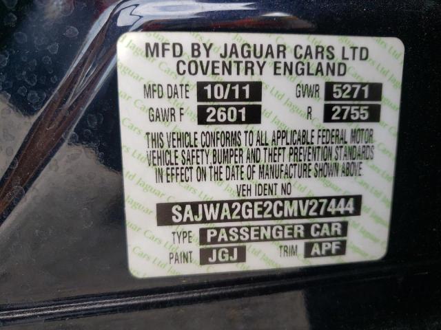 Photo 10 from auction – 2012 JAGUAR XJL SUPERC with VIN SAJWA2GE2CMV27444