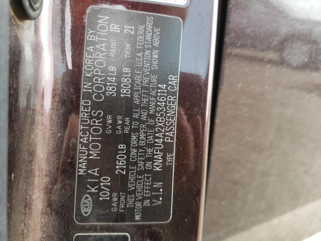 Photo 10 from auction – 2011 KIA FORTE EX with VIN KNAFU4A2XB5346114