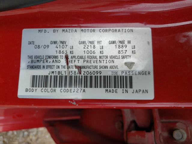 Photo 10 from auction – 2010 MAZDA 3 S with VIN JM1BL1H58A1206099