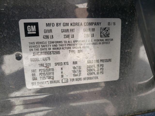 Photo 10 from auction – 2016 BUICK ENCORE CON with VIN KL4CJBSB9GB702685