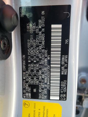 Photo 10 from auction – 2008 TOYOTA HIGHLANDER with VIN JTEEW44A582001204