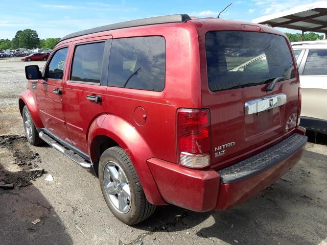 Photo 3 from auction – 2007 DODGE NITRO SLT with VIN 1D8GU58K97W583313