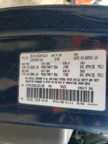 Photo 10 from auction – 2002 DODGE RAM 1500 with VIN 1D7HA16N32J251106