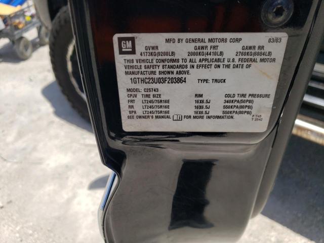 Photo 10 from auction – 2003 GMC SIERRA C25 with VIN 1GTHC23U03F203864