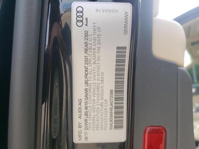 Photo 10 from auction – 2018 AUDI A4 PREMIUM with VIN WAUKMAF45JA072088