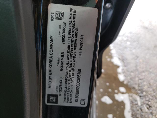 Photo 10 from auction – 2013 CHEVROLET SPARK LS with VIN KL8CB6S90DC595760