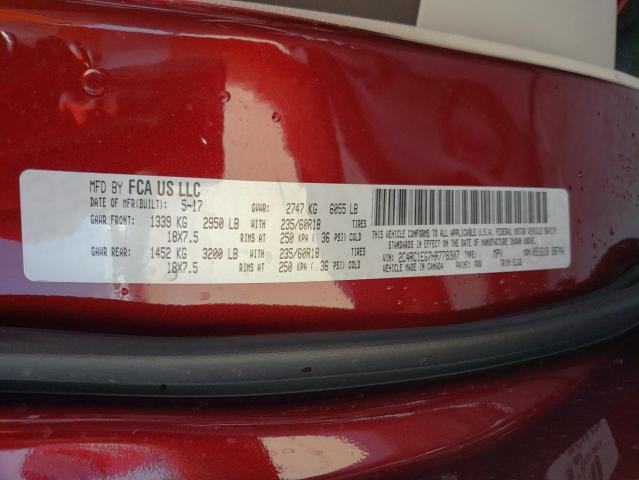 Photo 10 from auction – 2017 CHRYSLER PACIFICA T with VIN 2C4RC1EG7HR778307