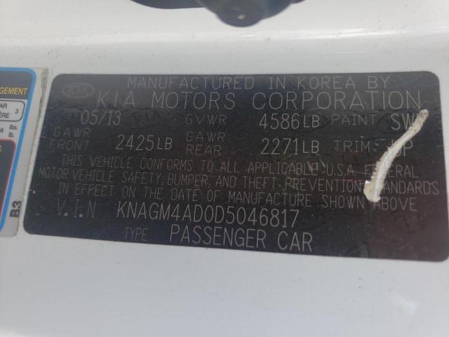 Photo 10 from auction – 2013 KIA OPTIMA HYB with VIN KNAGM4AD0D5046817