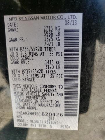Photo 10 from auction – 2014 NISSAN PATHFINDER with VIN 5N1AR2MM3EC620426