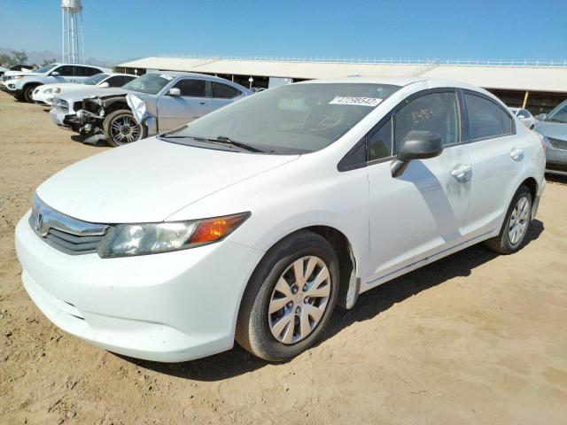Photo 2 from auction – 2012 HONDA CIVIC LX with VIN 19XFB2F55CE392424