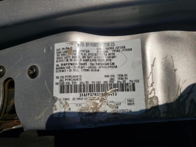 Фото 10 с аукциона – 2005 FORD FOCUS с VIN 3FAFP37NX5R126453