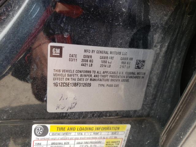 Photo 10 from auction – 2011 CHEVROLET MALIBU 1LT with VIN 1G1ZC5E13BF312609